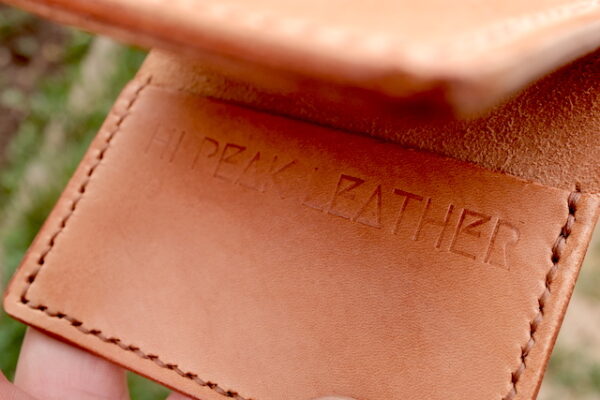 Light Brown Peak-Fold Wallet - Image 3