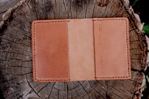 Light Brown Peak-Fold Wallet - Image 2