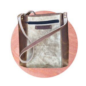 Two-Toned Zipper Tote